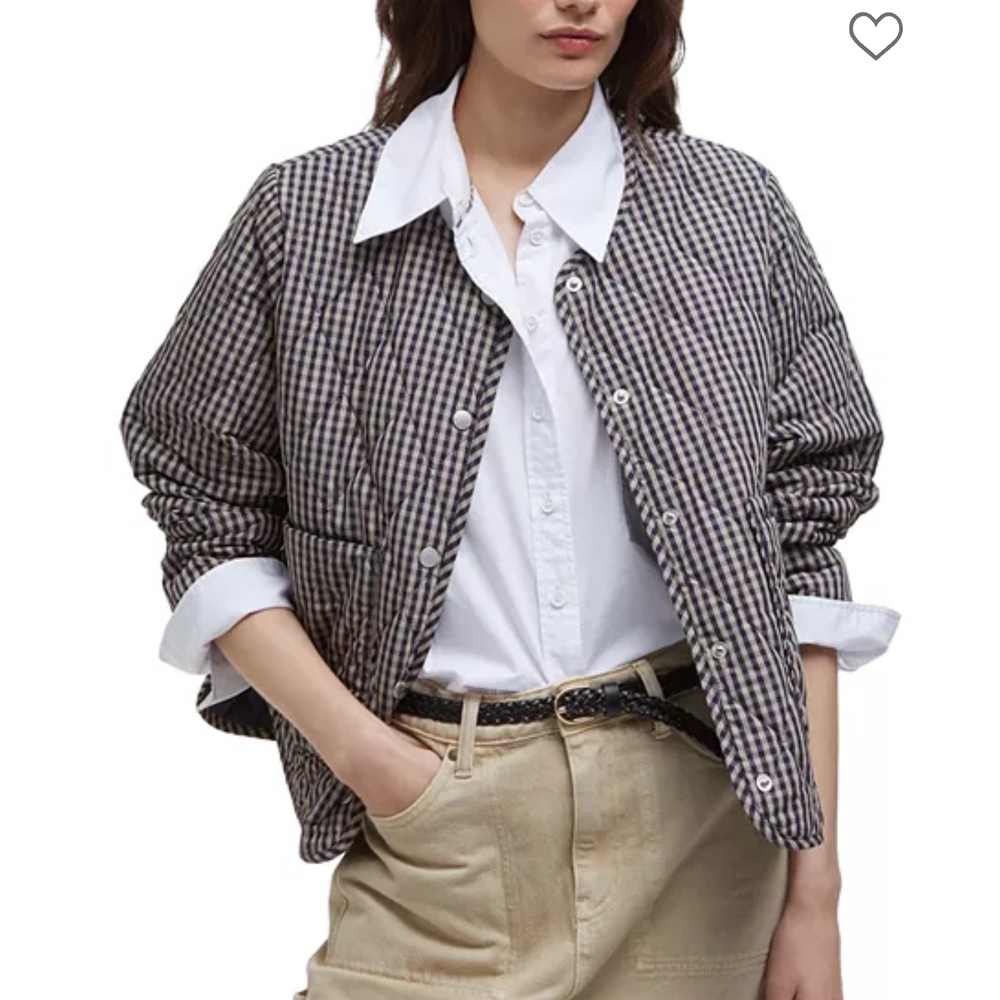 Barbour Check Monroe Quilt Jacket - Picture 4 of 15